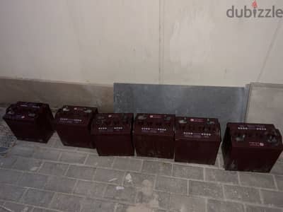 170Ah Deep Cycle Batteries | 80% Efficient | Tested & Working
