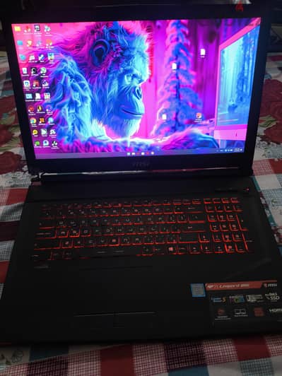 لاب توب جيمنج msi GP 73 8RE اكبر حجم 17 بوصه مع شاشه 120 هرتز
