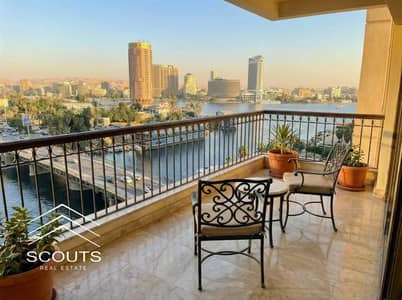 Panoramic Nile view fully furnished hotel studio for sale + AC'S + appliances Excellent return investment Dollars up to 22% mangement intercontinental