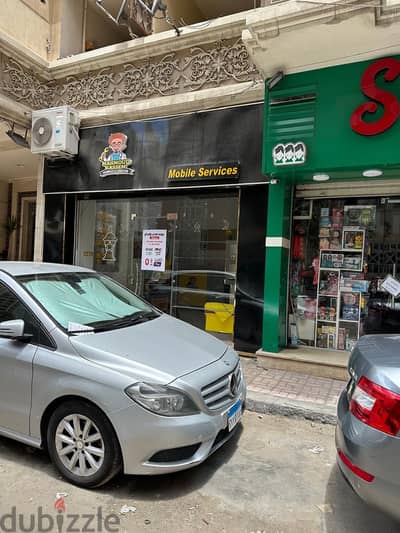 محل للإيجار في سموحة امام شركة الغاز