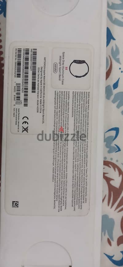 apple smart watch se 44mm. model a2356