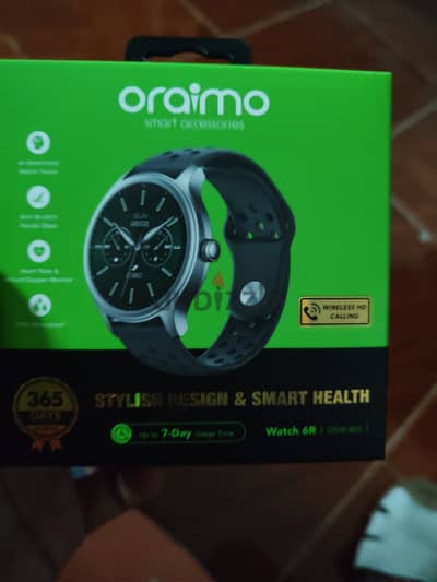 للبيع: Oraimo Watch 6R (OSW-823)  - جديدة تمامًا ولم يتم فتح العلبة نه