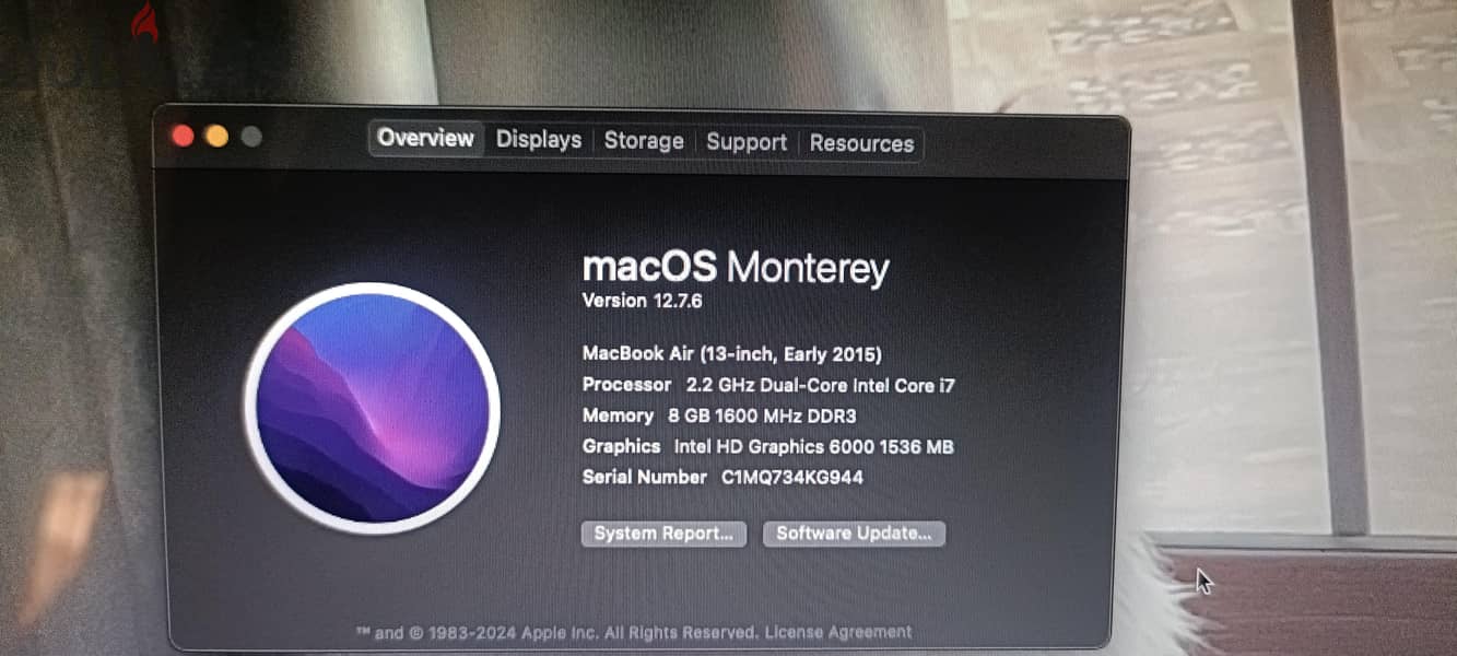 MacBook air 2015 4