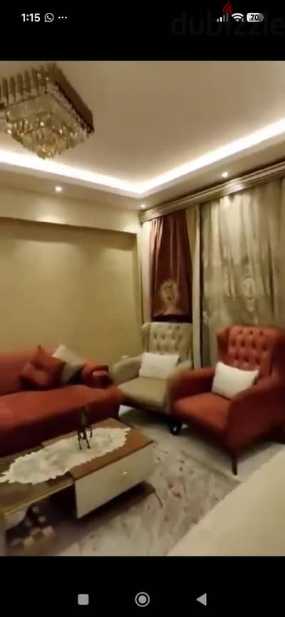 انترية ٢ كرسي و ٢ كنبه بيج و طوبي