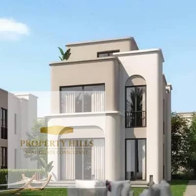 لسرعه للبيع فيلا مميزة داخل كمبوند طلالة Talala New Heliopolis من مدينة مصر الفيلا داخل كمبوند طلالة في هليوبوليس الجديدة بتصميم عصري