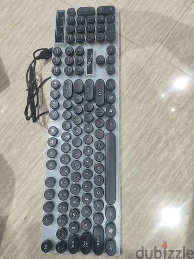 gaming keyboard with RGB lights