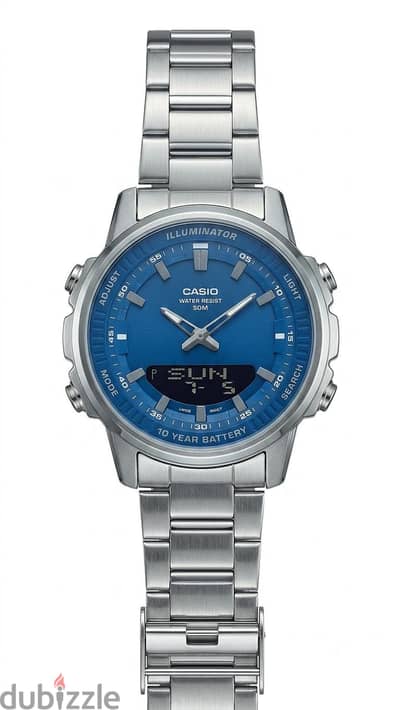 ساعة كاسيو أصلية - Casio Illuminator عقارب و ديچيتال - حالتها ممتازة
