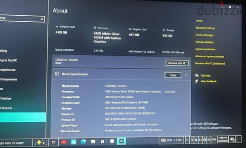لاب توب Lenovo IdeaPad 3 بحالة ممتازة للدراسة والعمل اليومي