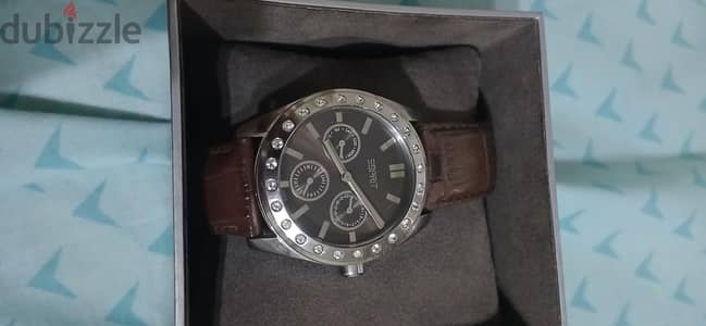 leather E spirit original watch with box