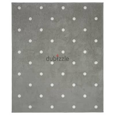 IKEA - LEN N rug 133x160 dotted/grey