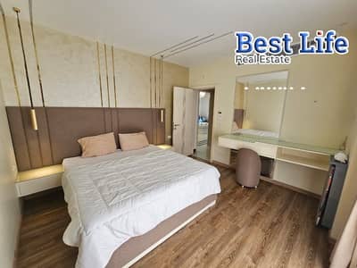 شقة مفروشة للإيجار في Lake View Residence | أرضي بجاردن 144م | 2 نوم | سوبر لوكس | 80,000 جنيه