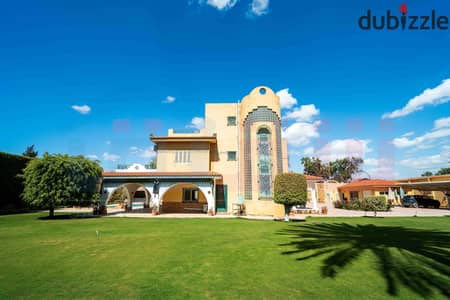 قصر مسجل للبيع 2500م أرض + 300م مباني كينج مريوط