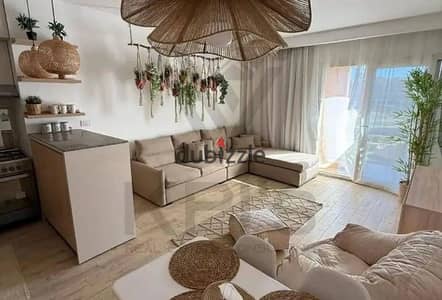 Amazing chalet with a great view of the lagoon in the best location at Ras El Hikma, Sea Shore High Park compound, with only 5% down payment and insta