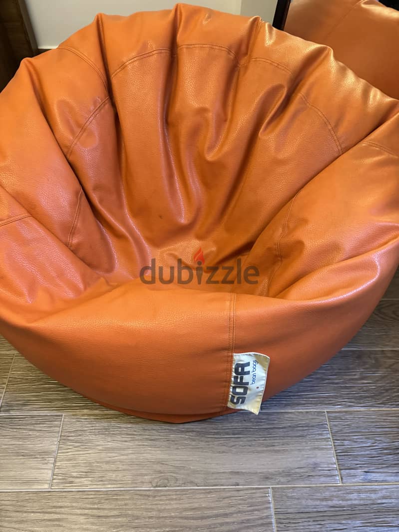 Leather bean bag (sofa) 1