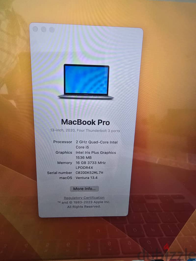 Macbook pro 2020 8