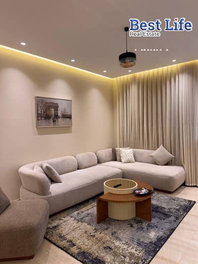 أول سكن للإيجار في Villette Residence | شقة مفروشة ألترا سوبر لوكس | 156م | 2 نوم + غرفة مربية | 95,000