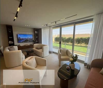 Super-lux finished apartment available for immediate handover with an attractive view, located in the Marvel Al Marasem compound—a prime location in N