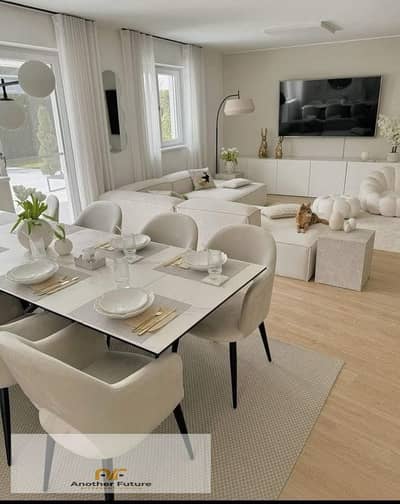 Apartment with a private garden, ready for immediate delivery, in a distinctive compound in the Northern Expansions area, along the Dahshur Link Road.