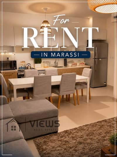 Chalet with garden fully furnished for rent direct pool view Marassi Marina