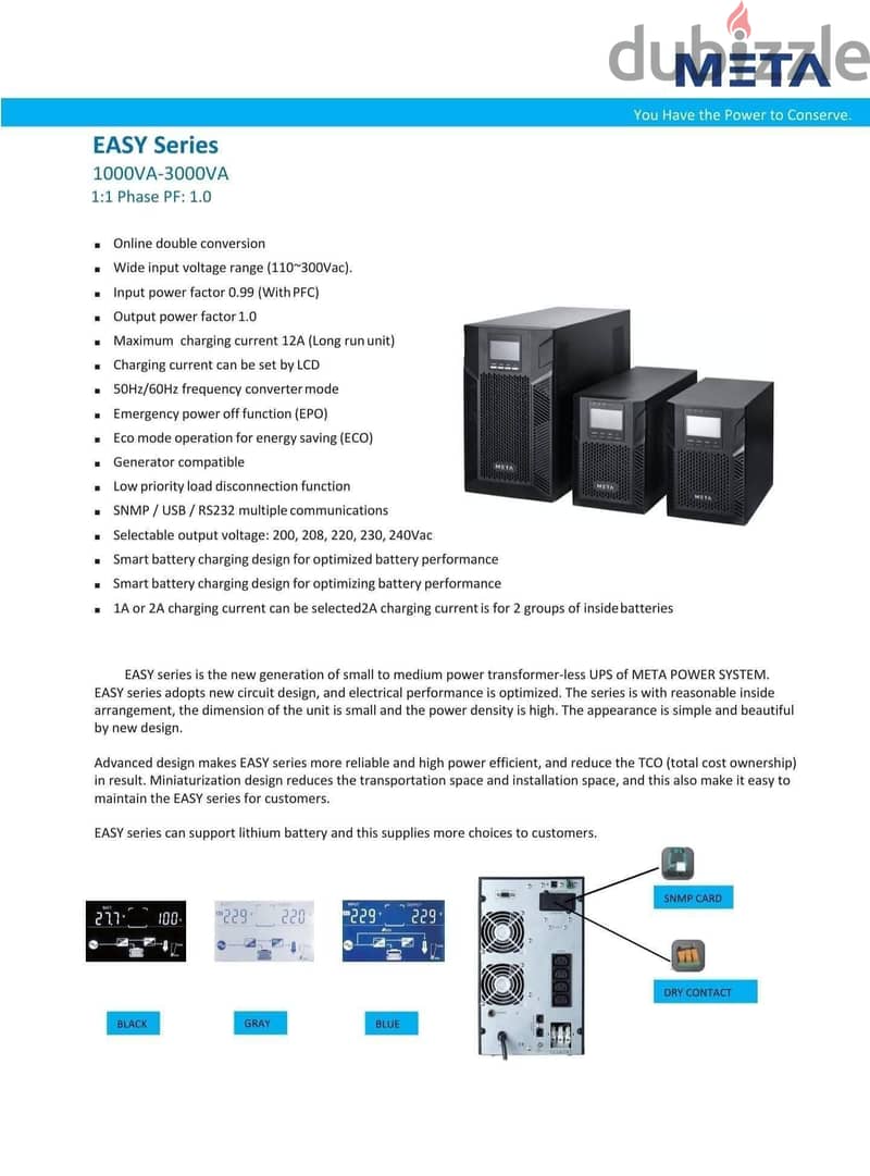 UPS ITAPOWER , APC Schneider , DELTA , META 5