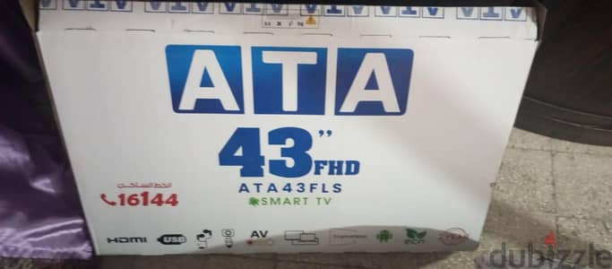 شاشه ماركة AtA  ٤٣ بوصه جديده