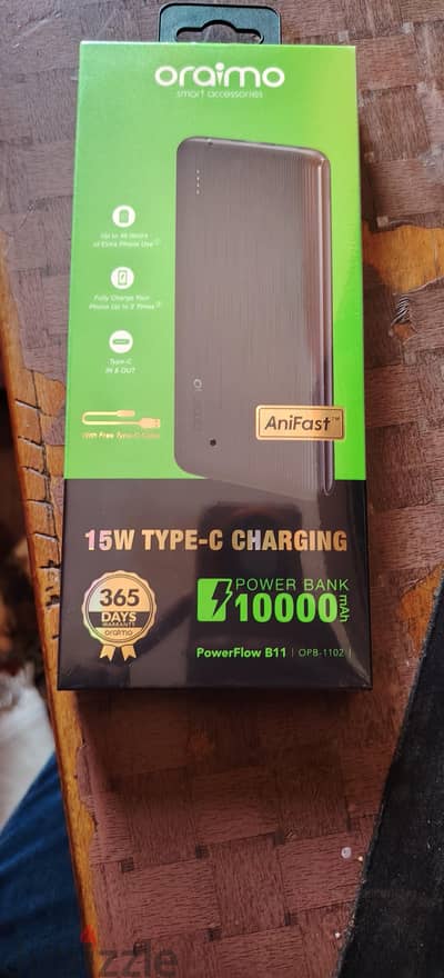 oraimo PowerFlow B11 10000mAh 15W Power Bank