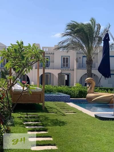 شاليه بجاردن للبيع في ماونتن فيو رأس الحكمة الساحل الشمالي متشطب بالكامل Mountain View Ras El Hekma