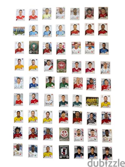 Panini World Cup Russia 2018 – 63 Original Stickers (Bundle)