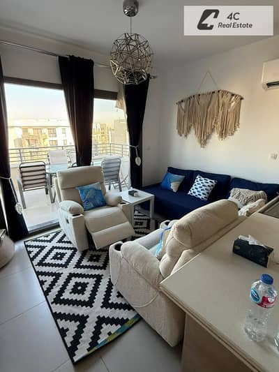 For a quick sale A resale apartment with an open view in Marassi Marina 1 North Coast It features an excellent layout and is ready for viewing