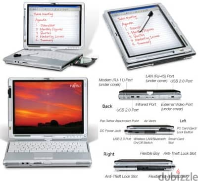 fujitsu lifebook t4220, لابتوب وتابلت صناعة اليابان