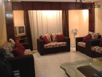 Furnished apartment for rent in Sarayat Al-Maadi, air-conditioned