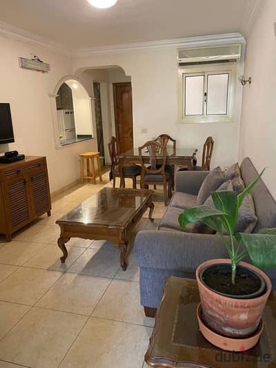 Furnished apartment for rent in Sarayat Al Maadi, air-conditioned