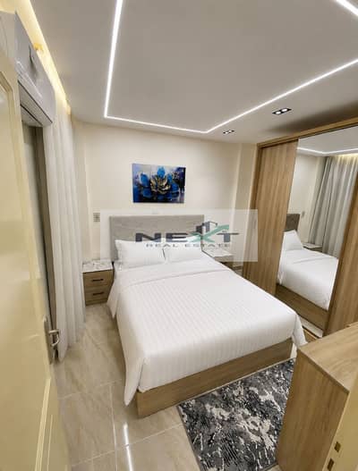 For Rent – Madinaty B12, Group 124.78 sqm apartment with 2 bedrooms, 1 bathroom, and premium modern furniture. Fully equipped, move-in ready, in a pr