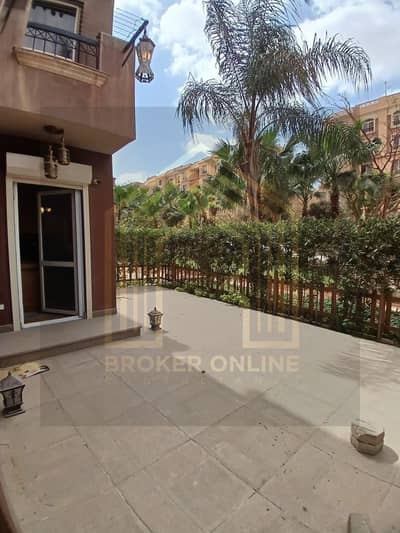 For rent, an apartment with kitchen and air conditioning, ground floor with a garden in 6th of October City [Italian District Compound]