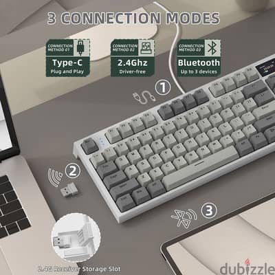 ATTACK SHARK RK86 RGB 75% Wireless Gasket Mechanical Keyboard