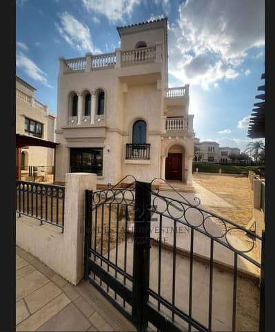 Villa standard color ultra super luxury finishing for rent in Compound Celia, the New Capital, ready for immediate housing.