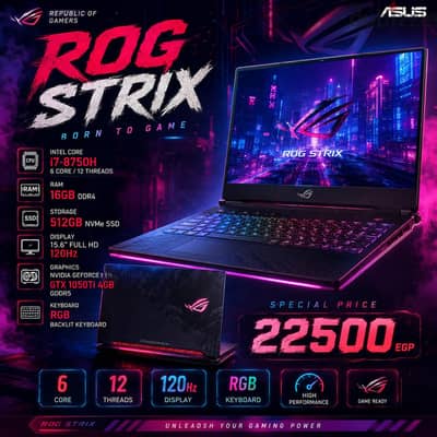 Asus Rog strix G513 i7-8750H RTX 1050ti