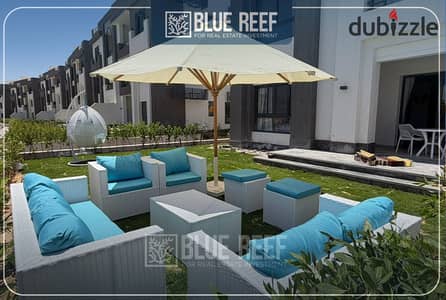 Chalet with a garden for rent in Gaia Compound – fully furnished with modern décor.
