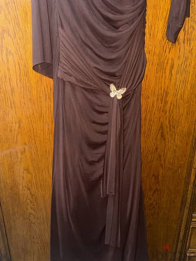 Brown dress فستان بني تريندي