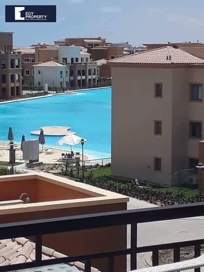 Fully furnished Chalet for Sale in Marassi North coast Ready to move over lagoon
