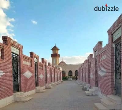 مدفن مميز للبيع في مقابر طريق الفيوم مساحة ٢٢ متر