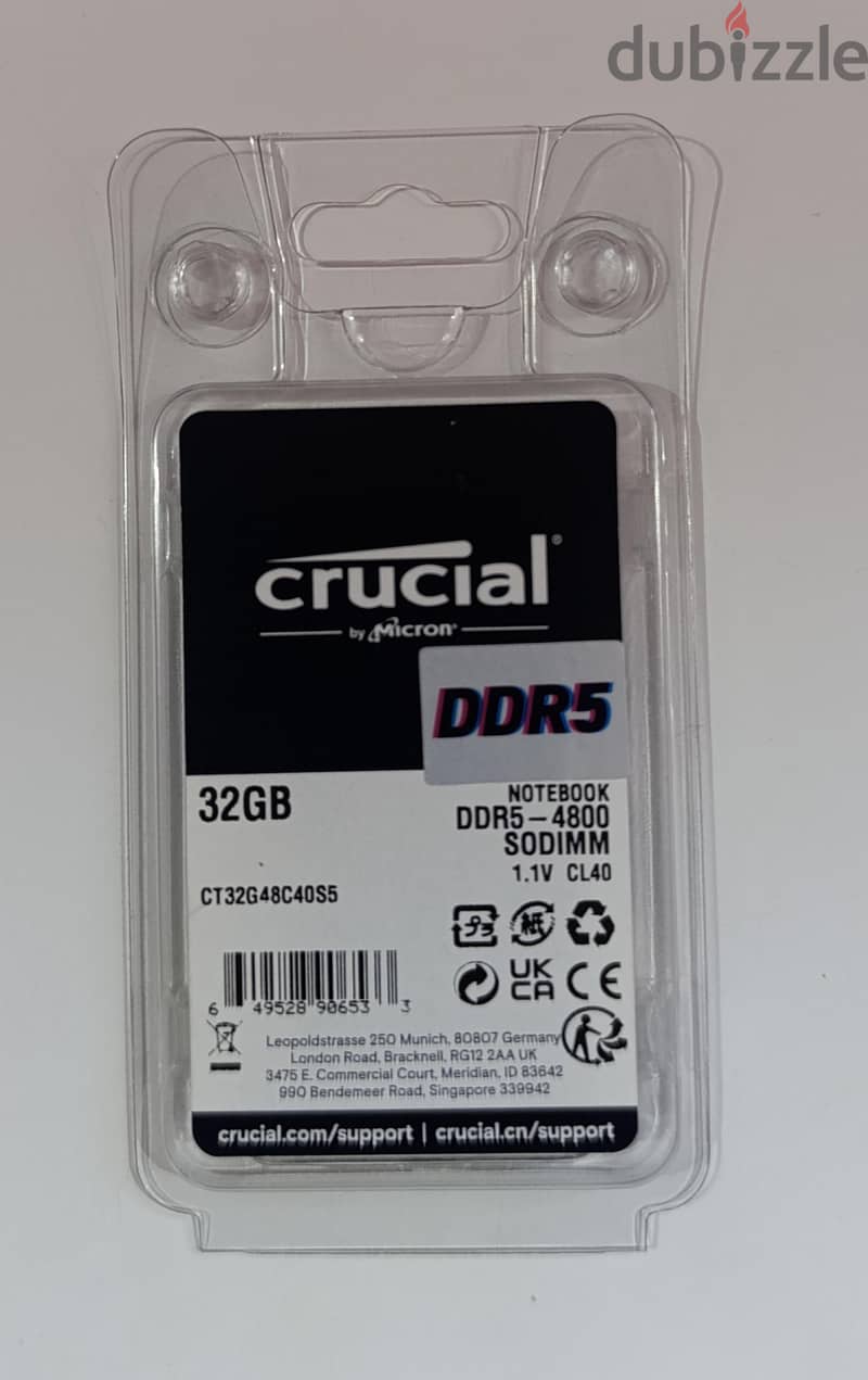 RAM 32 GB DDR5 1