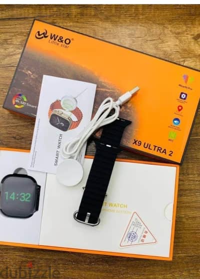 ساعه سمارتX9ultra 2 بشاشه الوليد لون اسود