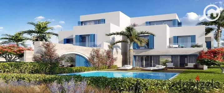 شاليه استلام فوري متشطب بالكامل بالتكيفات و المطبخ في قلب راس الحكمة واقوي مشاريع الساحل "نايا باي " باقساط علي 8 سنوات