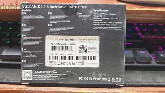 ssd sata 1tb استعمال شهر في الضمان