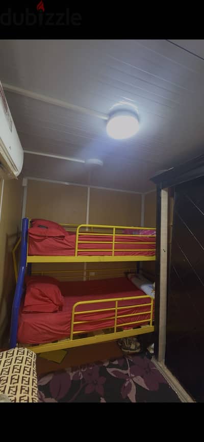 سرير حديد بدورين