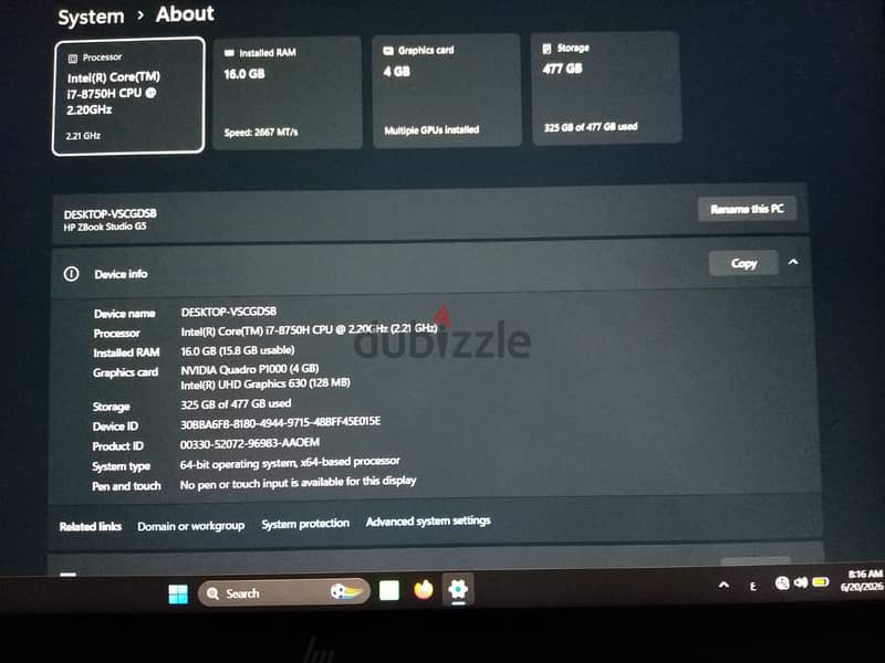 Zbook 5g 5