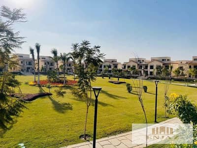 villa for sale in Madinaty, townhouse, model F3, wide garden view, payment facilities, area ( 211 sq)