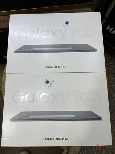 Galaxy Tab S10 Plus 5G 256/12G Gray جديد متبرشم بضمان الوكيل