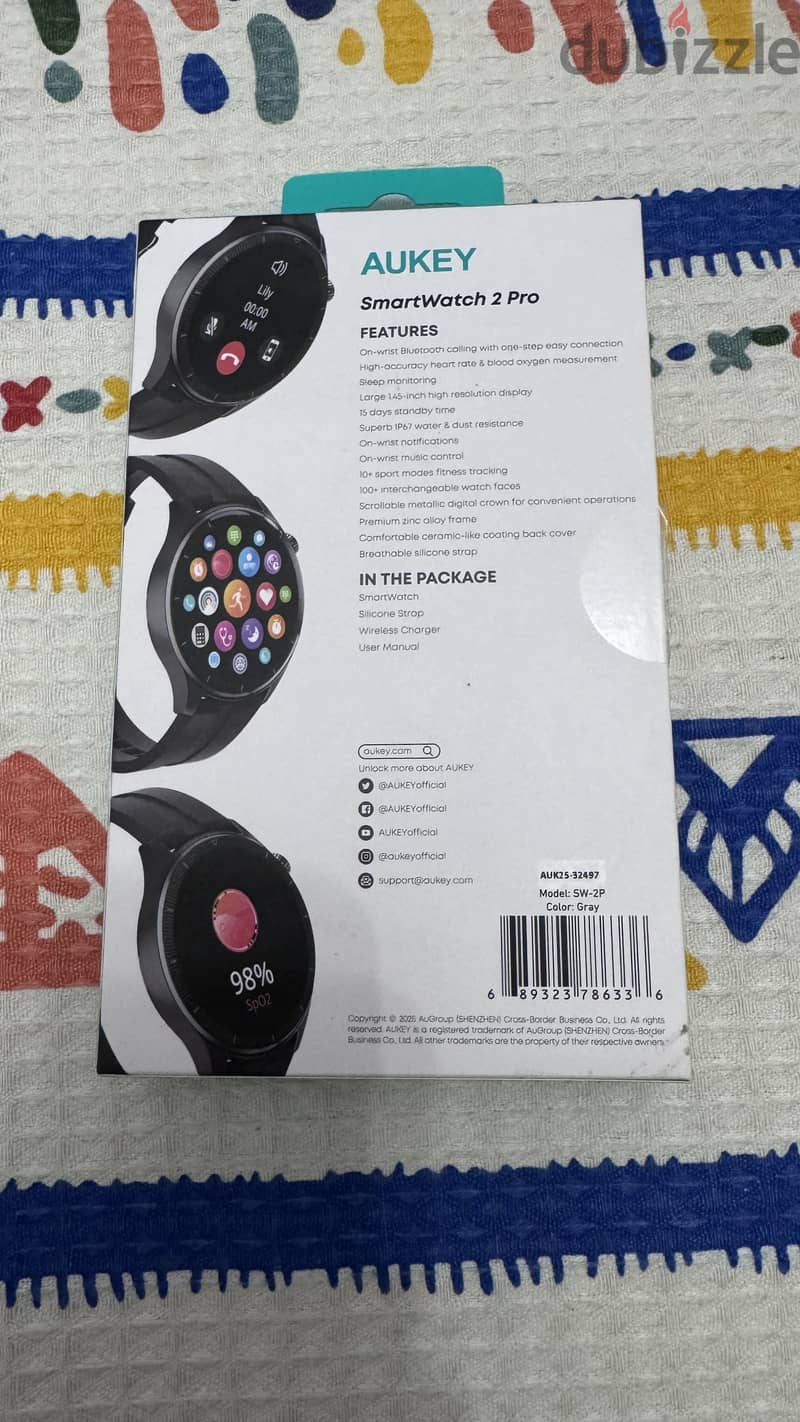 AUKEY SW-2P SmartWatch 2 Pro 2